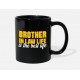 Funny Brother In Law Life Humor Gift For Brother Black Mugs